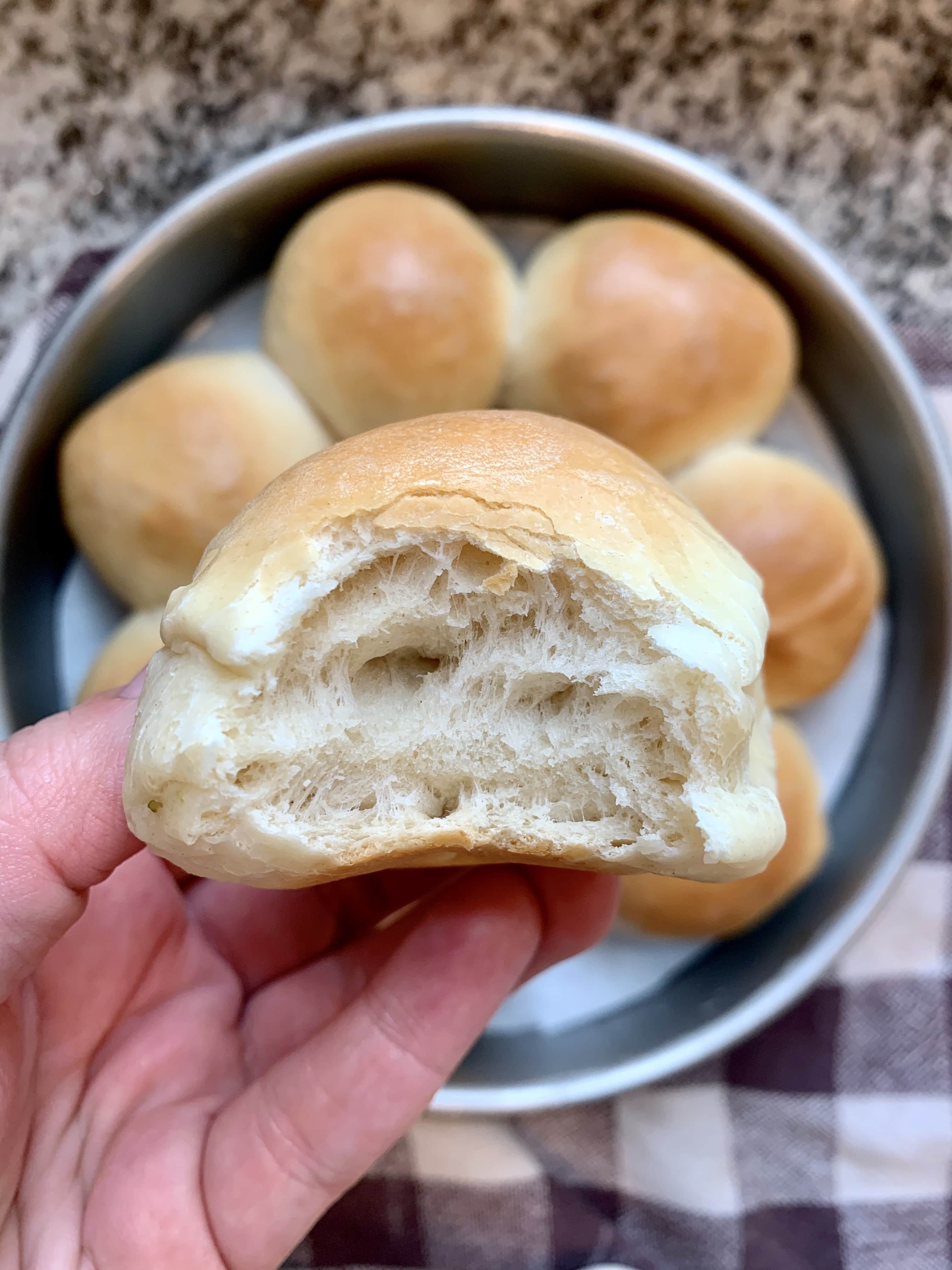 Soft White Rolls with Sourdough Discard