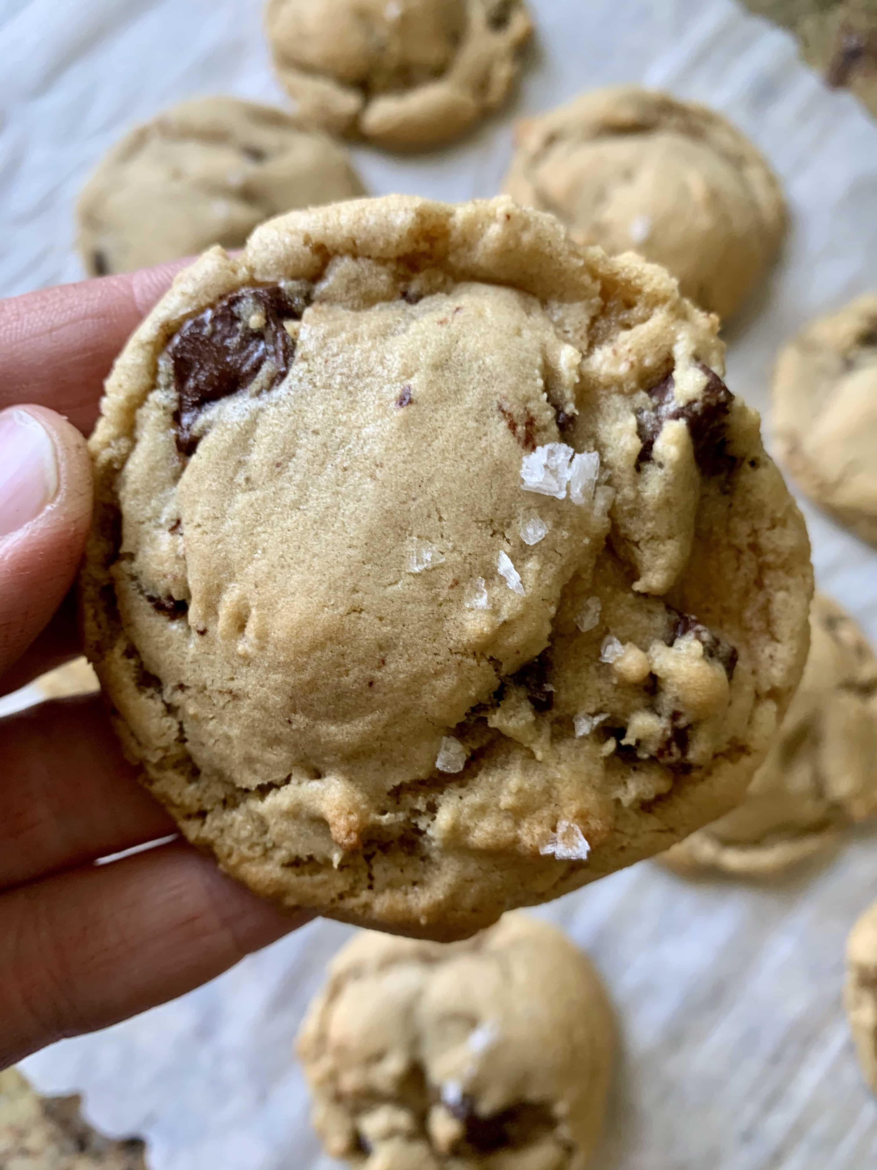 Brown Butter Sourdough Chocolate Chunk Cookies